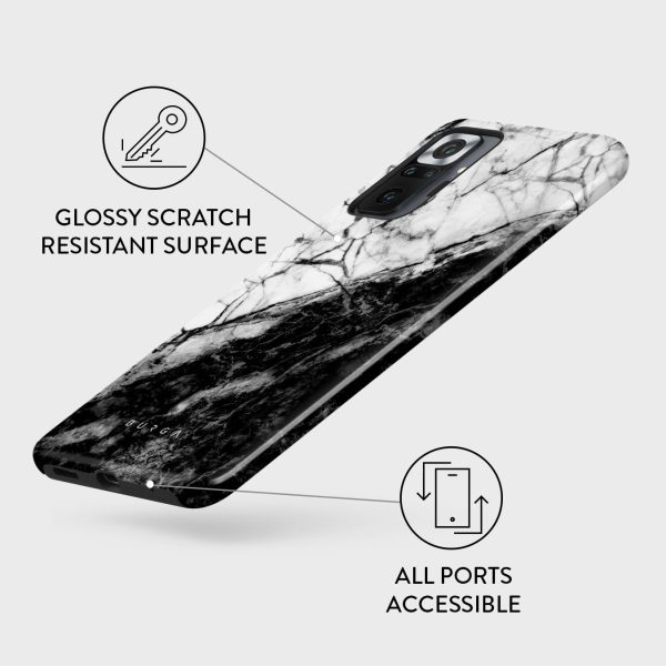 Fatal Contradiction - Black & White Marble Xiaomi Redmi Note 10 Pro Case Online Sale - Image 3
