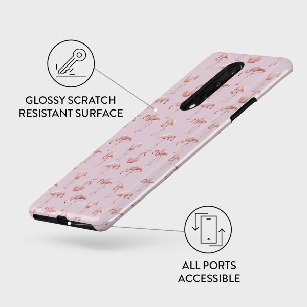 Nostalgic Pink - Flamingos OnePlus 8 Case Online Sale - Image 3