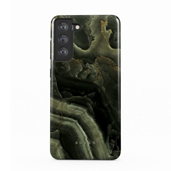 Misty Forest - Green Marble Samsung Galaxy S21 FE Case Online Sale