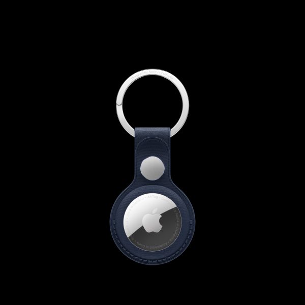 Apple AirTag FineWoven Key Ring - Deep Blue - MA7H4ZM A (2024) Fashion