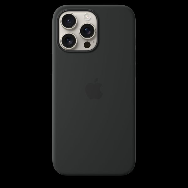 Apple iPhone 16 Pro Max Silicone Case with MagSafe - Black - MYYT3ZM A (2024) Discount - Image 2