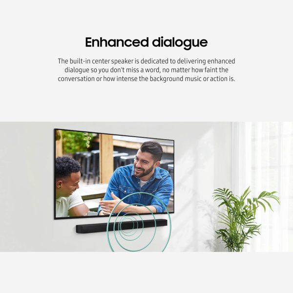 (Open Box) Samsung B550D 3.1ch Soundbar w DTS Virtual:X, Built-in Center Speaker, Subwoofer, HW-B550D ZA (2024) Sale - Image 5